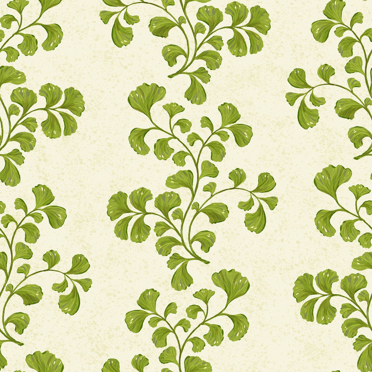 Fern Stripes, Cream Mural Wallpaper - pure wallpaper artwork