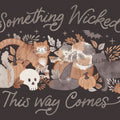 Pumpkins and Paws I Dark Mural Wallpaper - pure wallpaper artwork