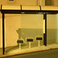 Vintage Bus Stop Twilight Mural Wallpaper - pure wallpaper artwork