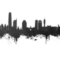 Santiago De Chile Skyline Black & White Mural Wallpaper - pure wallpaper artwork
