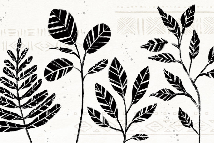 Study of Botanicals Mural Wallpaper