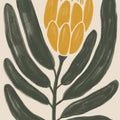 Simple Flowers I Yellow Mural Wallpaper - pure wallpaper artwork