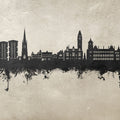 Wakefield England Skyline Concrete Mural Wallpaper - pure wallpaper artwork