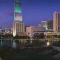 Sunset Blue Twilight Metropolis Mural Wallpaper - pure wallpaper artwork