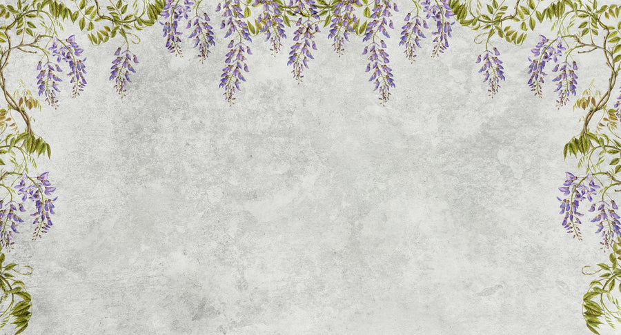 Welcome to Our Theatre, Gray Mural Wallpaper