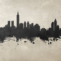 Taipei Taiwan Skyline Concrete Mural Wallpaper - pure wallpaper artwork