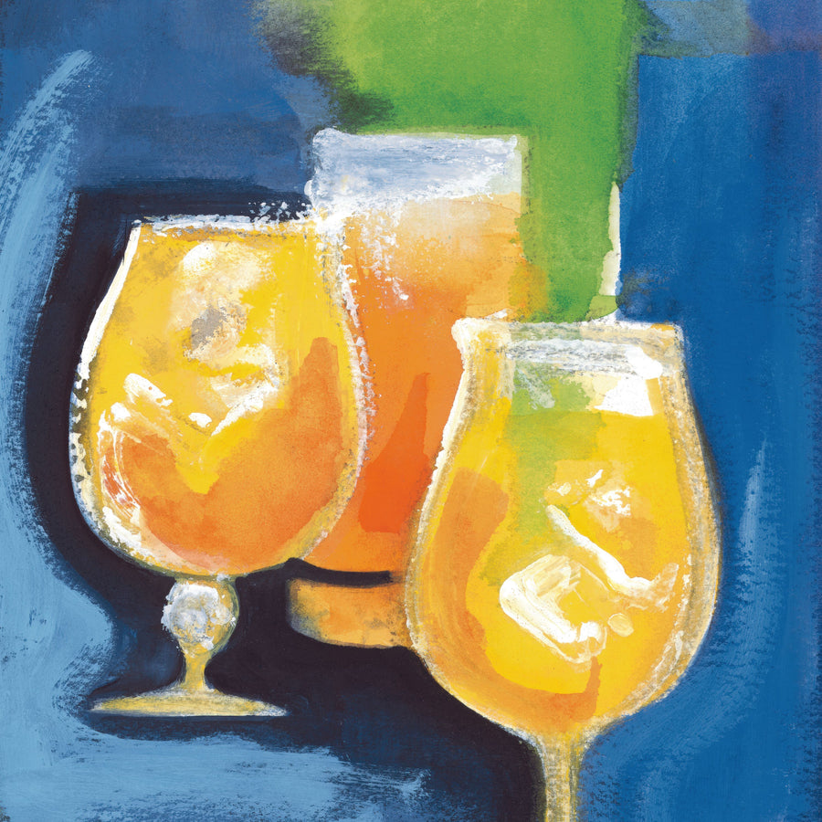 Frosty Orange Cocktails Mural Wallpaper