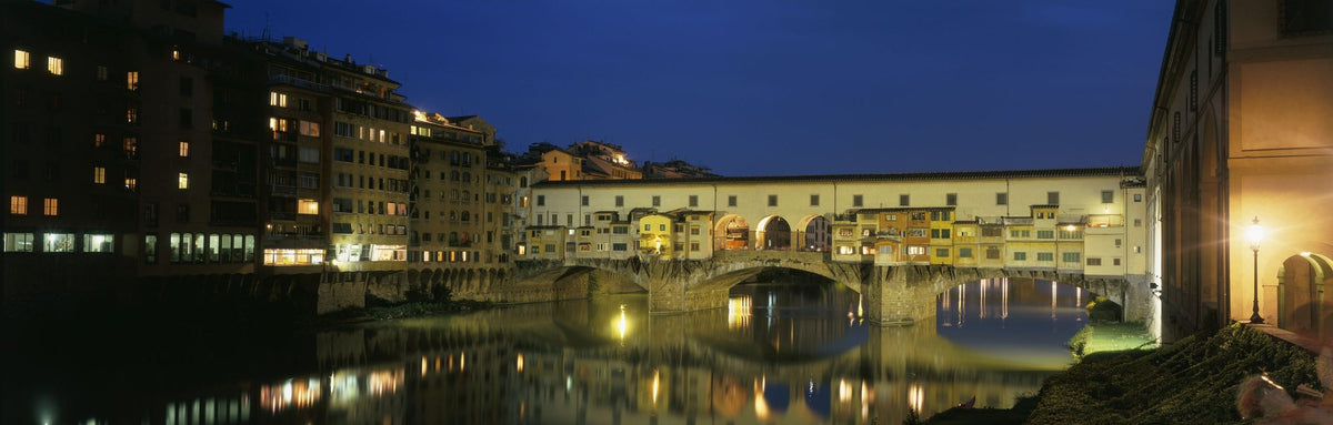 Riverside Bridge Twilight Mural Wallpaper - pure wallpaper artwork
