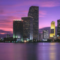 Sunset Pink Twilight Metropolis Mural Wallpaper - pure wallpaper artwork