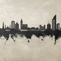 Montevideo Uruguay Skyline Concrete Mural Wallpaper - pure wallpaper artwork
