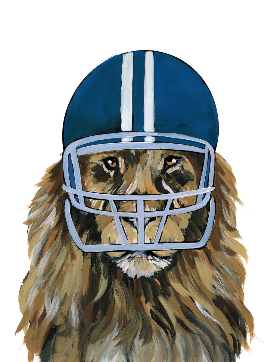 Football Lion Mural Wallpaper