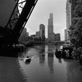 Urban River Crossing Mural Wallpaper - pure wallpaper artwork