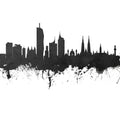 Vienna Austria Skyline Black & White Mural Wallpaper - pure wallpaper artwork