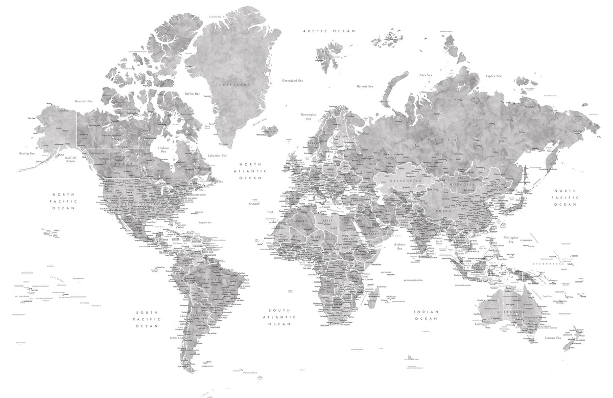 World Map Cities - Jimmy Mural Wallpaper - pure wallpaper artwork