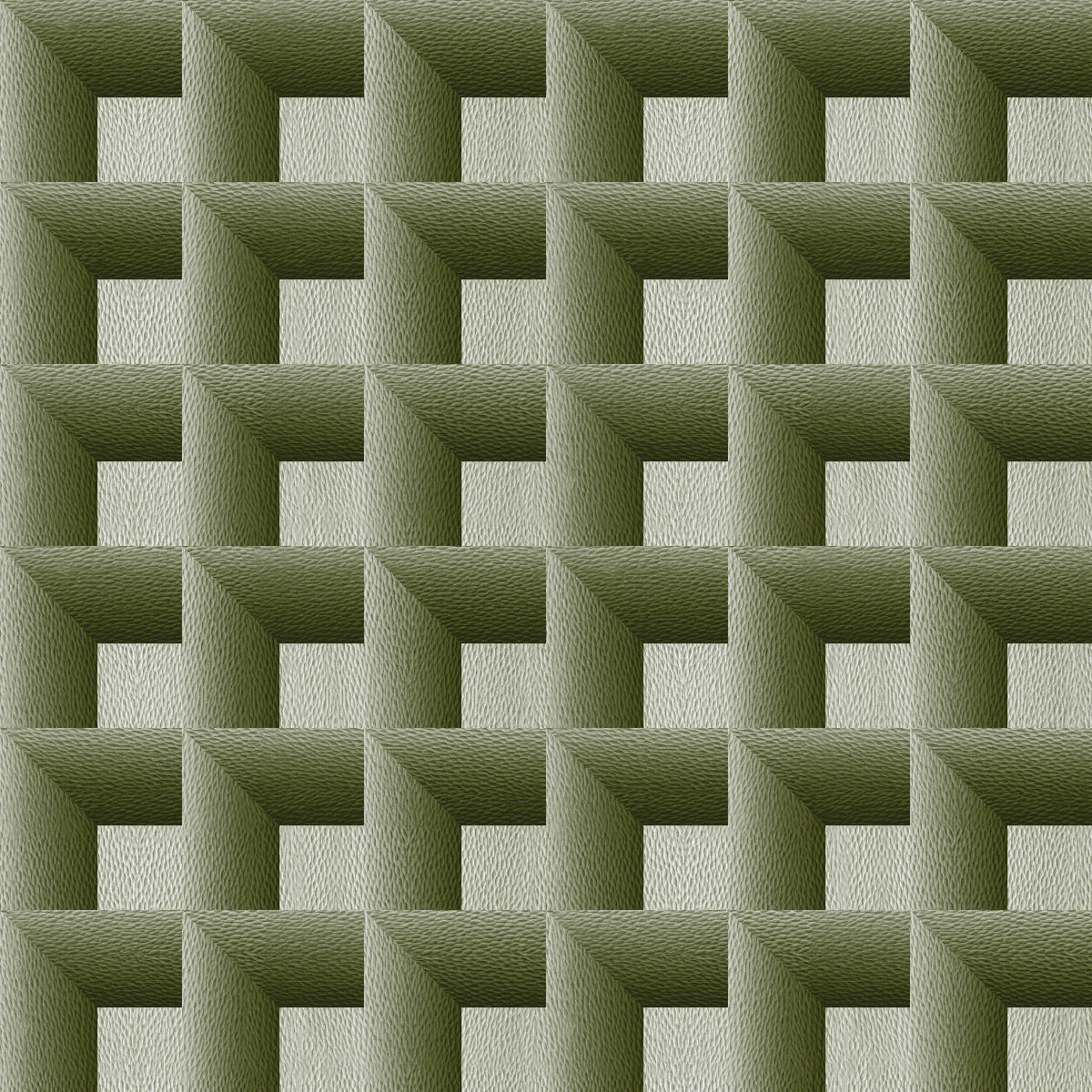 Decorative Cubes, Forest Green Mural Wallpaper - pure wallpaper artwork