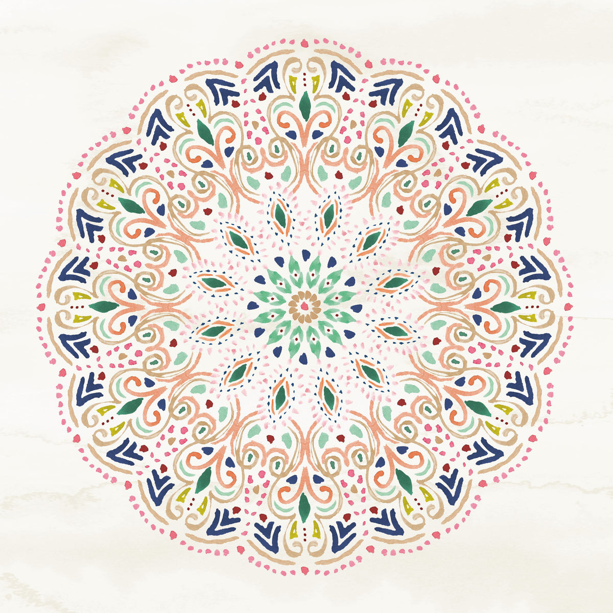 Mandala Circle Mural Wallpaper - pure wallpaper artwork