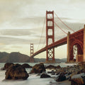 Golden Gate Morning Mural Wallpaper - pure wallpaper artwork