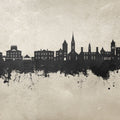 New Bern North Carolina Skyline Concrete Mural Wallpaper - pure wallpaper artwork