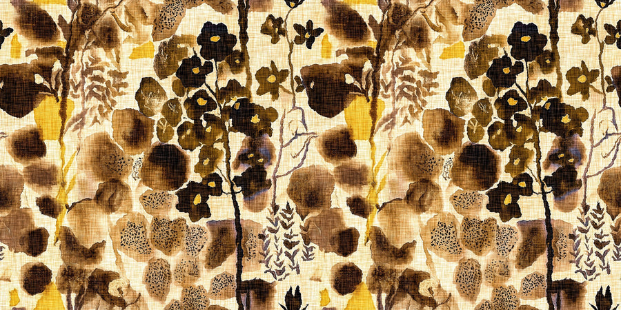 Woven Blossom Mural Wallpaper