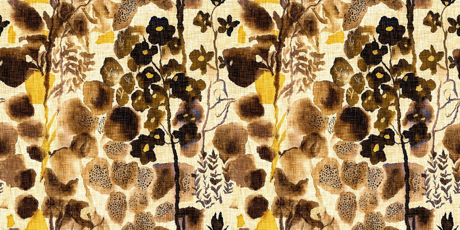 Floral Wallpaper Mural – Flower Wallpaper – Woven Blossom printable artwork