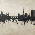 Prague (Praha) Czech Republic Skyline Concrete Mural Wallpaper - pure wallpaper artwork