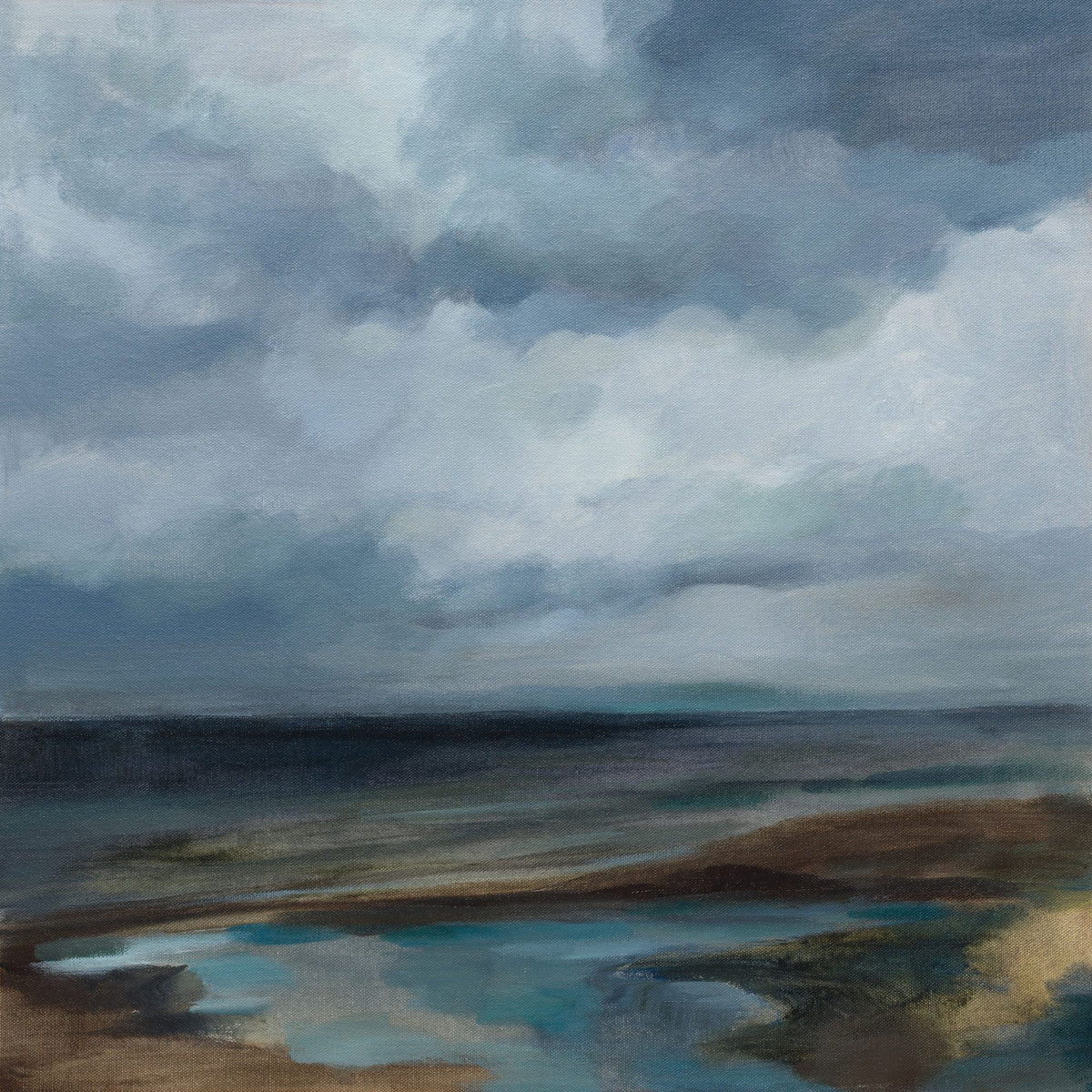 Evening Beach Mural Wallpaper - Neutral Tone - pure wallpaper artwork