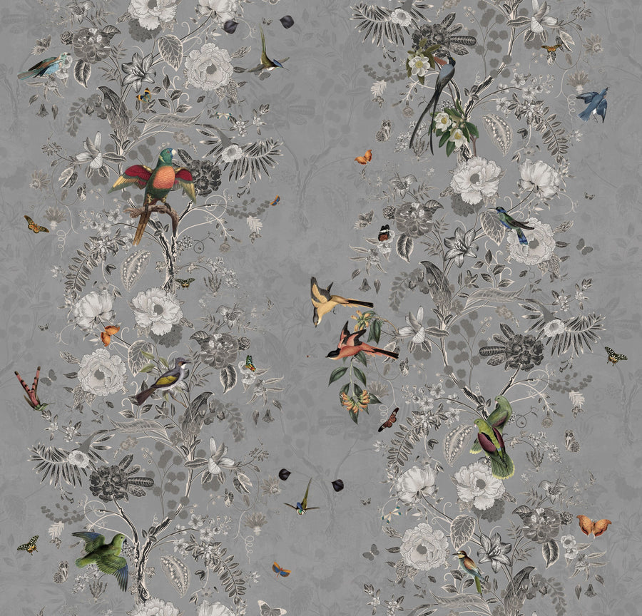 Garlands & Birds Mural Wallpaper