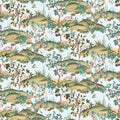 Orchard Reverie Pattern, Sky Blue Mural Wallpaper - pure wallpaper artwork