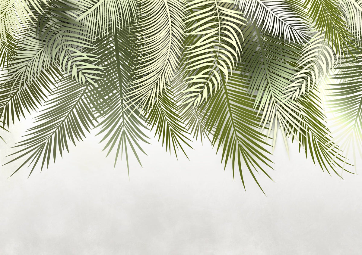 Home Grown Palms Mural Wallpaper - pure wallpaper artwork