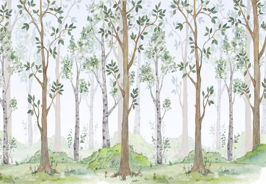 Forest Scenery Mural Wallpaper