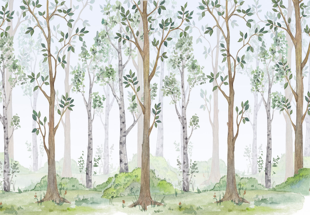 Forest Scenery Mural Wallpaper - pure wallpaper artwork