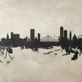 Liege Belgium Skyline Concrete Mural Wallpaper - pure wallpaper artwork
