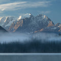 Mount Vaux and Emerald Lake Mural Wallpaper - pure wallpaper artwork