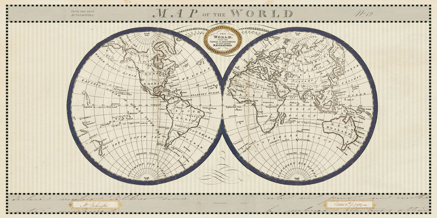 Torkington's World Map Mural Wallpaper