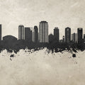 St Petersburg Florida Skyline Concrete Mural Wallpaper - pure wallpaper artwork