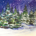 Winter Night Mural Wallpaper - pure wallpaper artwork