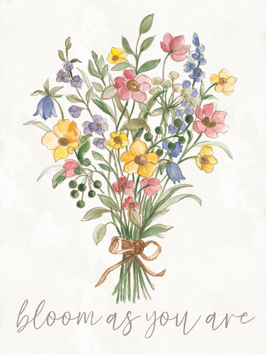 Wild Blooms Bouquet Mural Wallpaper