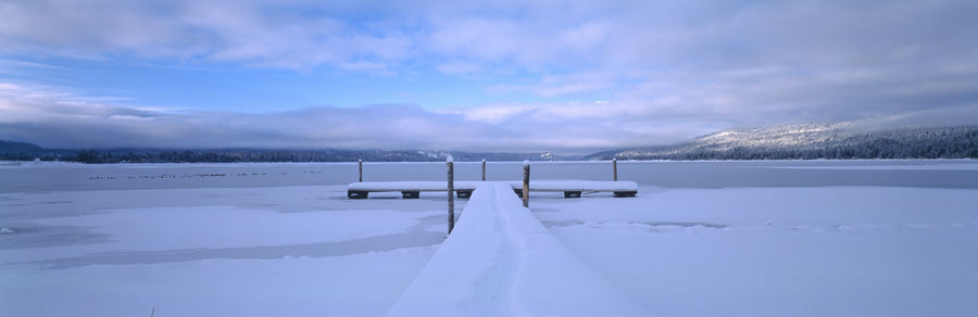 Frozen Pier Serenity Mural Wallpaper
