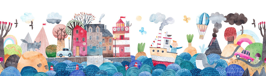 Travel Around the World Mural Wallpaper