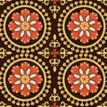 Geo Floral, Chocolate Mural Wallpaper - pure wallpaper artwork