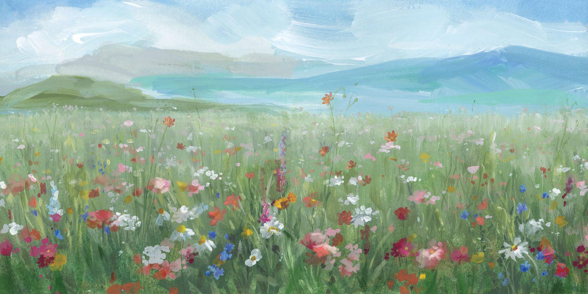 Field of Flowers Mural Wallpaper - pure wallpaper artwork