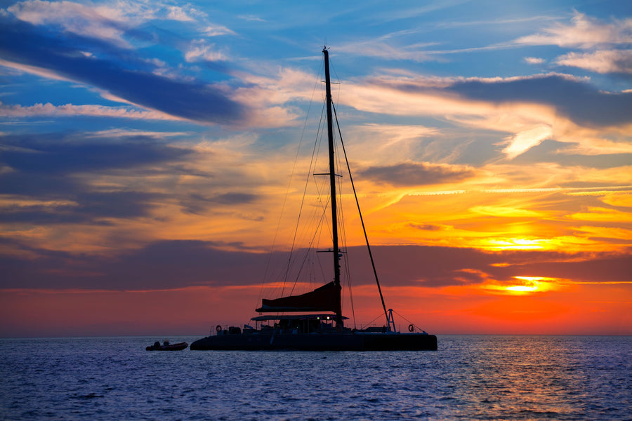 Ibiza Yachting Mural Wallpaper