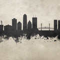 Jacksonville Florida Skyline Concrete Mural Wallpaper - pure wallpaper artwork