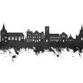 Maldon England Skyline Black & White Mural Wallpaper - pure wallpaper artwork