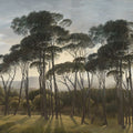 Mediterranean Pine Landscape, Vintage Mural Wallpaper - pure wallpaper artwork