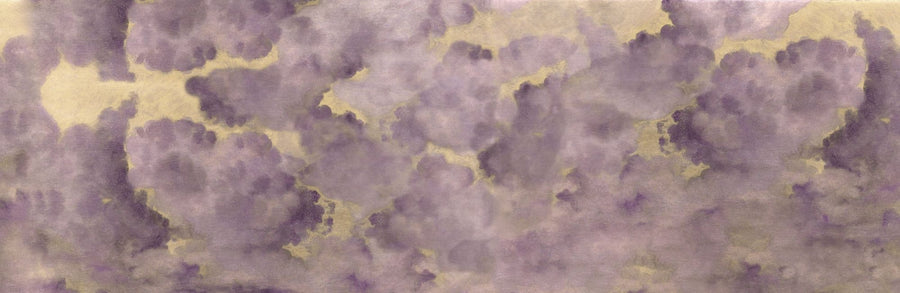 Cloud Wallpaper Mural – Sky Wall Mural – Painted Dreamy Clouds, Lilac printable artwork