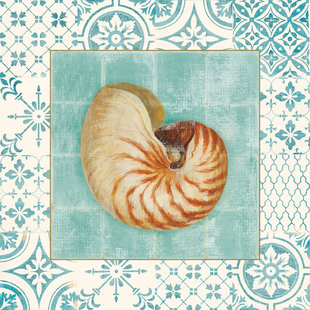Shell Tiles II Mural Wallpaper - pure wallpaper artwork