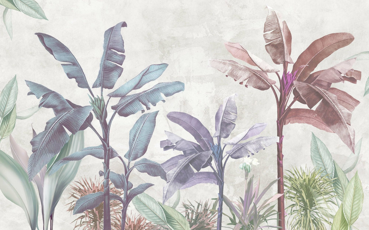 Leaves X-Ray Mural Wallpaper - pure wallpaper artwork