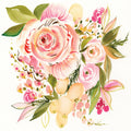 Floral Fantasy II Mural Wallpaper - pure wallpaper artwork
