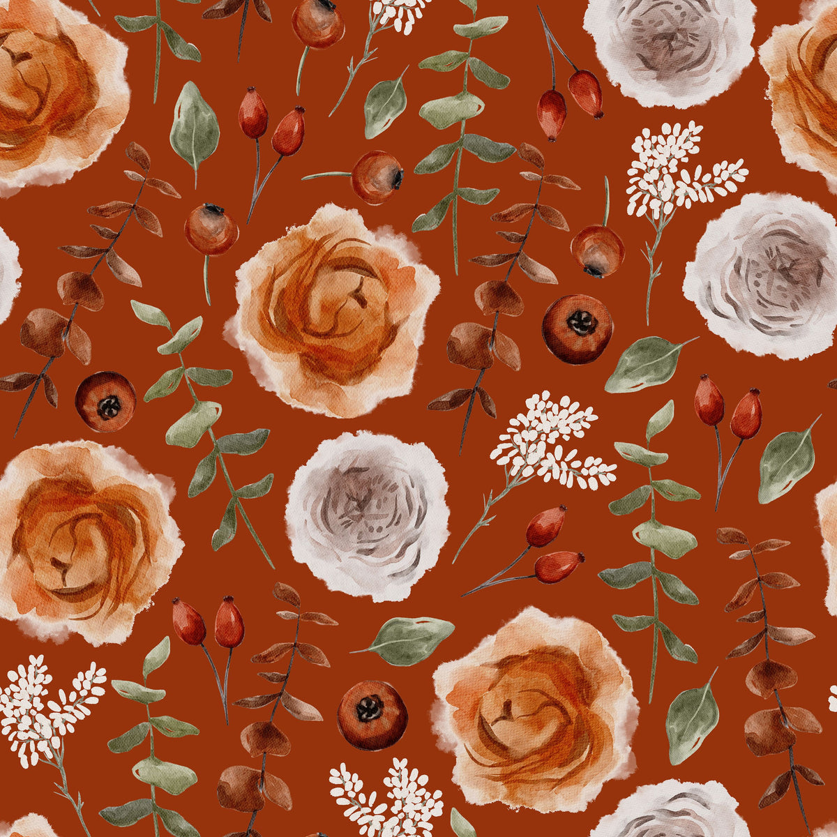 November Blooms Mural Wallpaper - pure wallpaper artwork
